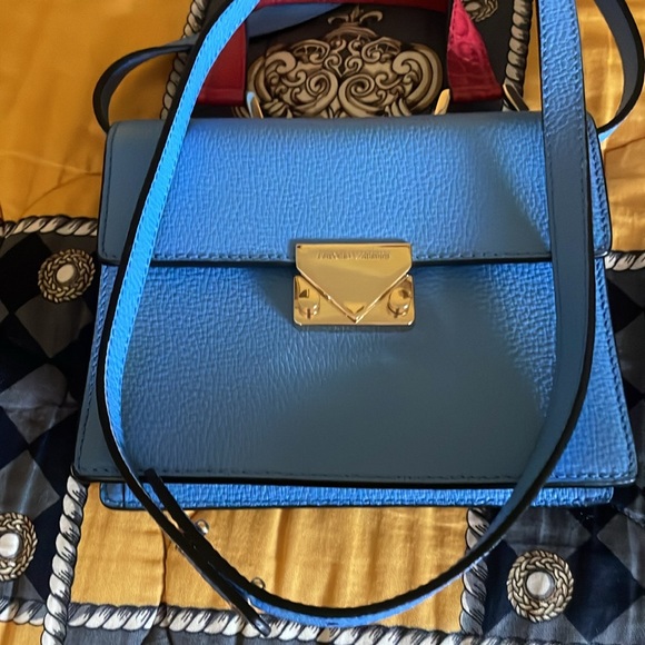 Small Emporio Armani brand new purse.Blue with red handle. - Picture 5 of 8